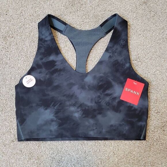 Spanx Printed Longline Medium Impact Sports Bra Size XS - Picture 3 of 8